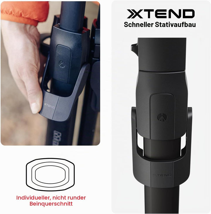 Manfrotto ONE Photo, Aluminium‑Stativ‑Kit mit XPRO 3‑Wege‑Kopf, 12 kg Tragkraft, 90° Horizontalsäule