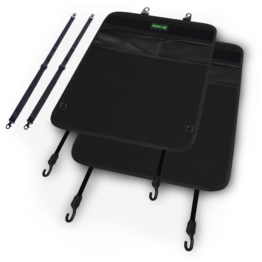 Drive Auto Products Autositzschutz für Baby mit Hundedecke 2er Pack Schwarz Packung mit 2 Stück Schw