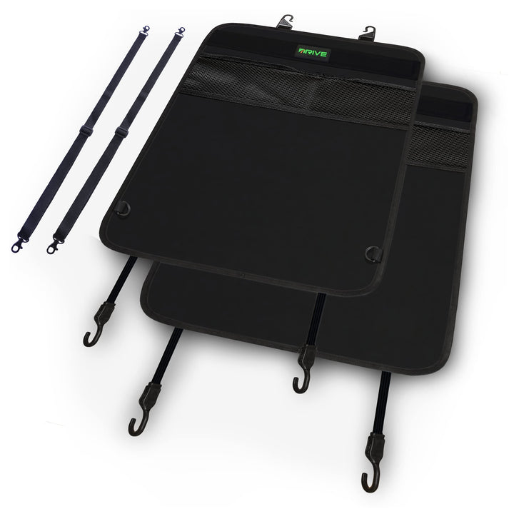 Drive Auto Products Autositzschutz für Baby mit Hundedecke 2er Pack Schwarz Packung mit 2 Stück Schw