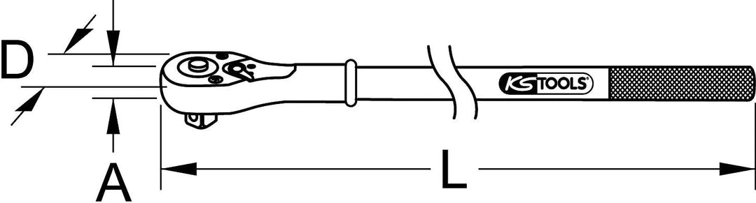 KS Tools 911.3410 3/4" Umschaltknarre, 24 Zahn