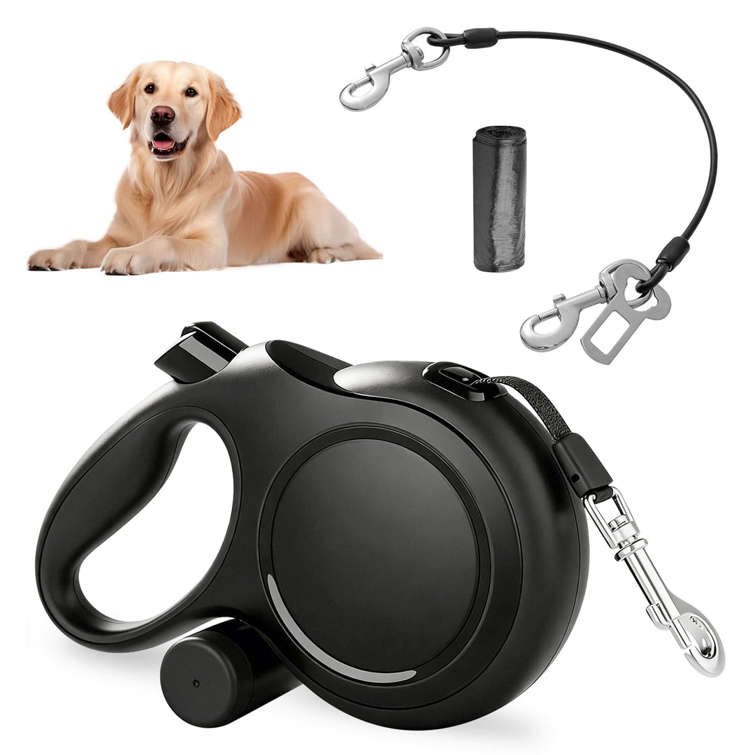 GOMETY Hundeleine 8m Beissschutz, Einziehbare Rollleine für Hunde Robuste Flexileine 360°Anti-Verwic