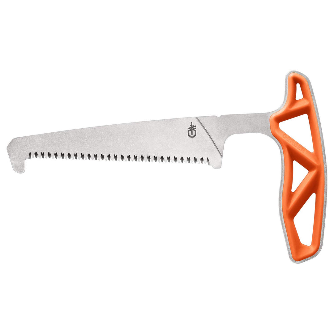 Gerber Knochensäge mit Scheide, Sägeblattlänge: 10,8 cm, Exo-Mod Saw, Klingenmaterial: 7Cr17MoV, Ora