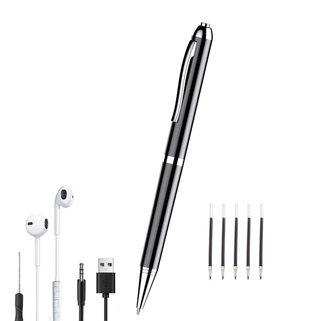 Voice Recorder Stift 64 GB Professioneller Sprachrekorder mit Sprachaktivierung und MP3-Wiedergabe M