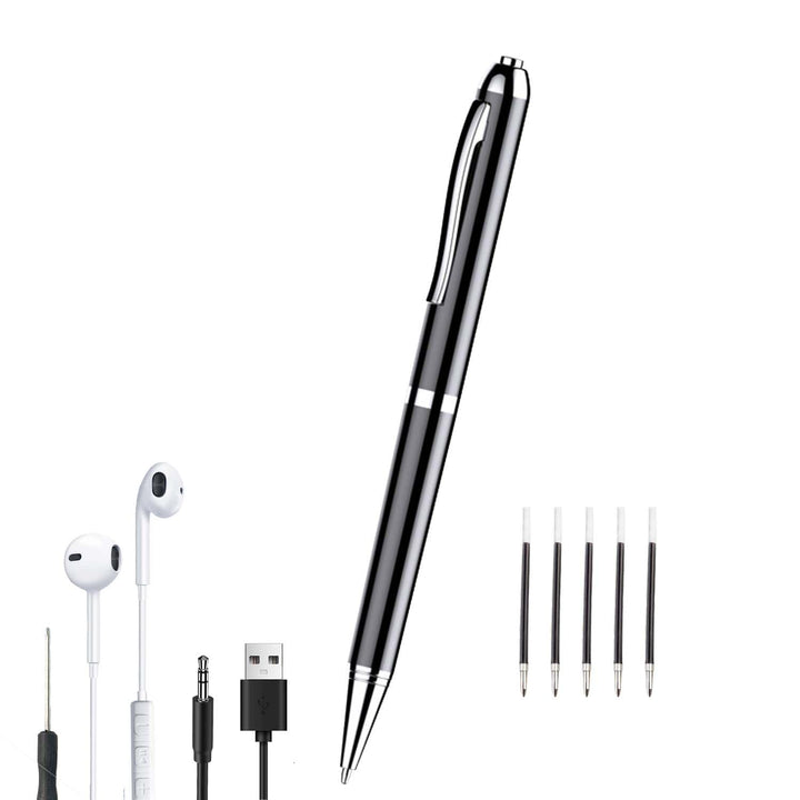 Voice Recorder Stift 64 GB Professioneller Sprachrekorder mit Sprachaktivierung und MP3-Wiedergabe M