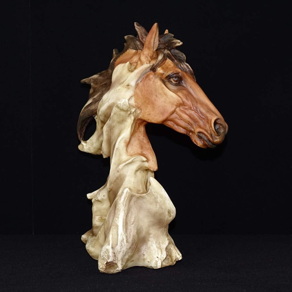 IM Derko Figur Pferdebüste Büste Pferd braun Sammlerfigur Dekoration Western Saloon Indianer Pferdef