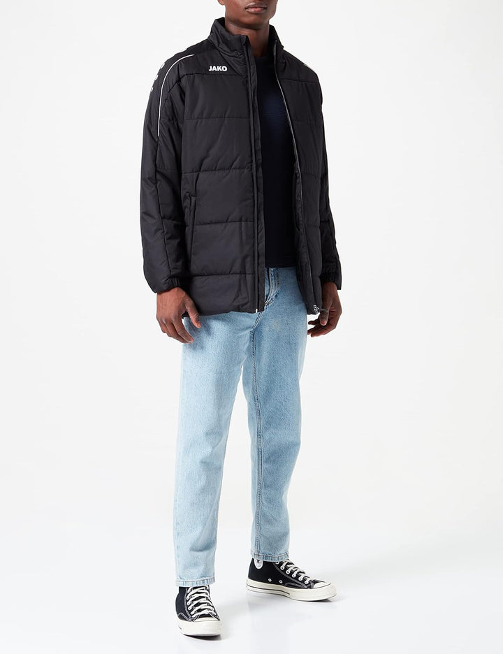 JAKO Kinder Coachjacke Classico, marine, 152, 7150 L Schwarz, L Schwarz