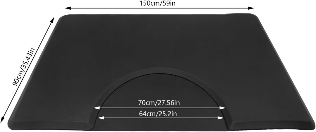 Salon Bodenmatte, Matte 3ft x 5ft Anti-Ermüdungs Barbershop Stuhlmatte für Friseur-Salon Barbier-Sta