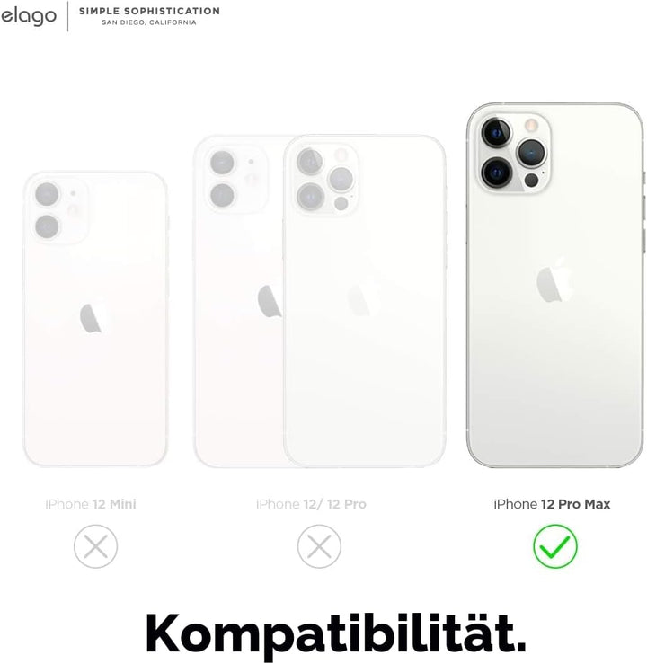 elago Magnetische Silikonhülle, kompatibel mit iPhone 12 Pro Max (6,7 Zoll), kompatibel mit MagSafe-
