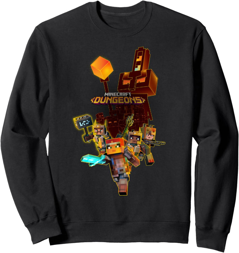 Minecraft Dungeons Group Fighters Poster Sweatshirt