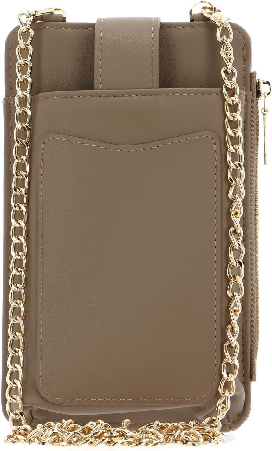 Seidenfelt Medja - Handytasche 18 cm cream/gold