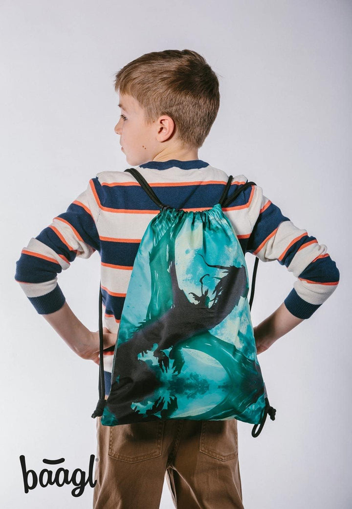 Baagl Schulranzen Set Jungen 5 Teilig, Ergo Schultasche ab 1. Klasse, Ergonomische Grundschule Ranze