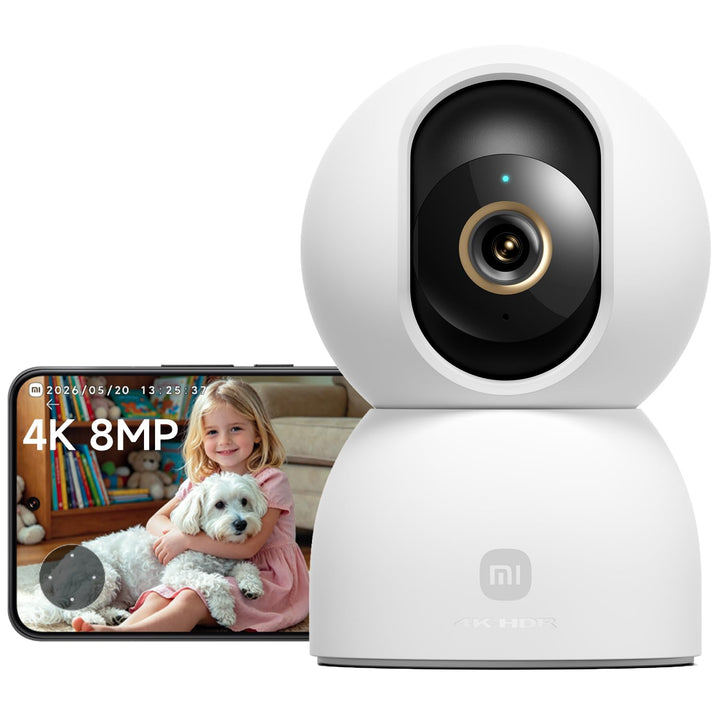 XIAOMI C701 4K 8MP Schwenk/Neige Innenkamera WLAN Überwachungskamera 360°-Abdeckung KI-Erkennung Nac