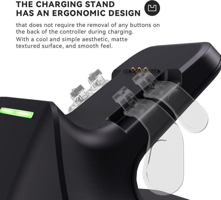 Ladestation für Xbox Elite Series 2 Controller, Magnetische Ladegerät Dock Zubehör für Xbox Elite Se