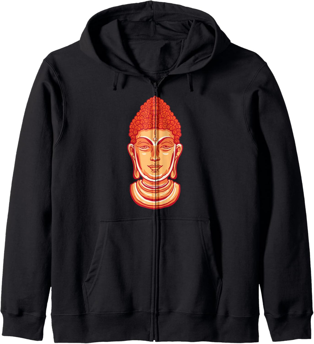 der Kopf von Buddha Yoga und Meditationsgeschenk Kapuzenjacke
