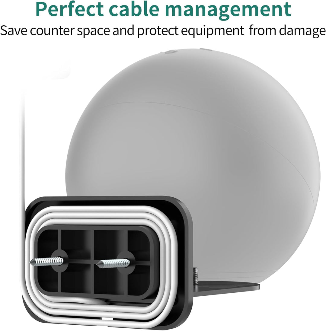 Cozycase Wandhalterung für E 4. Gen & Home Mini – Halterung Ständer mit Kabelmanagement aus Metall (