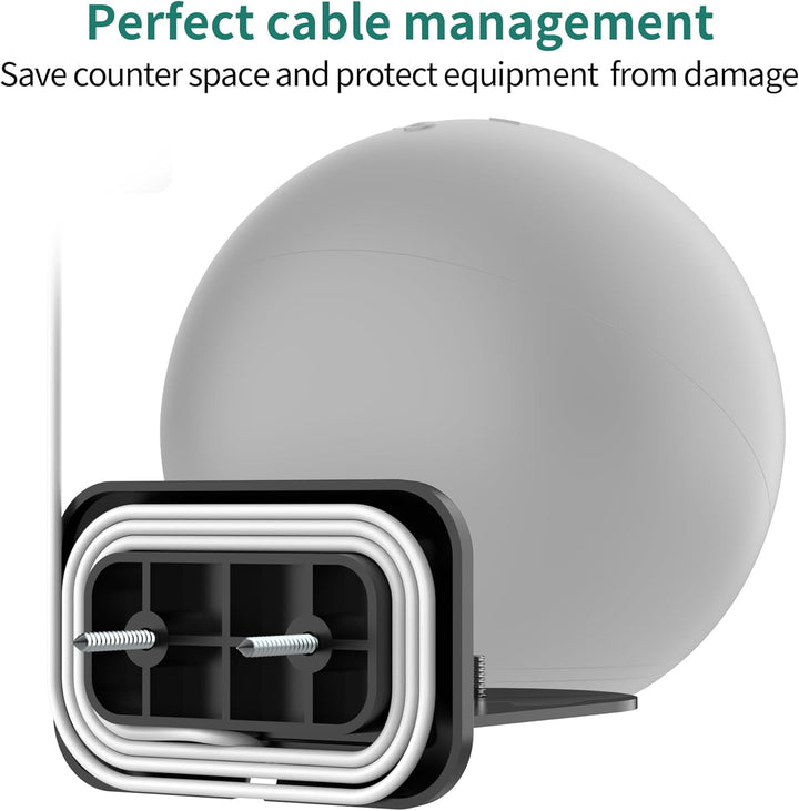 Cozycase Wandhalterung für E 4. Gen & Home Mini – Halterung Ständer mit Kabelmanagement aus Metall (
