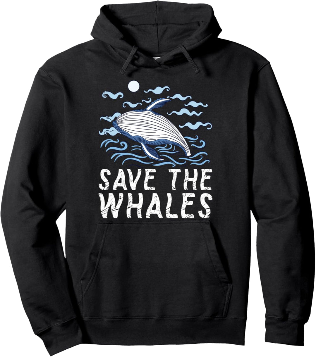 Schützen Sie unseren Ozean Schützen Sie unsere Zukunft Wal Pullover Hoodie