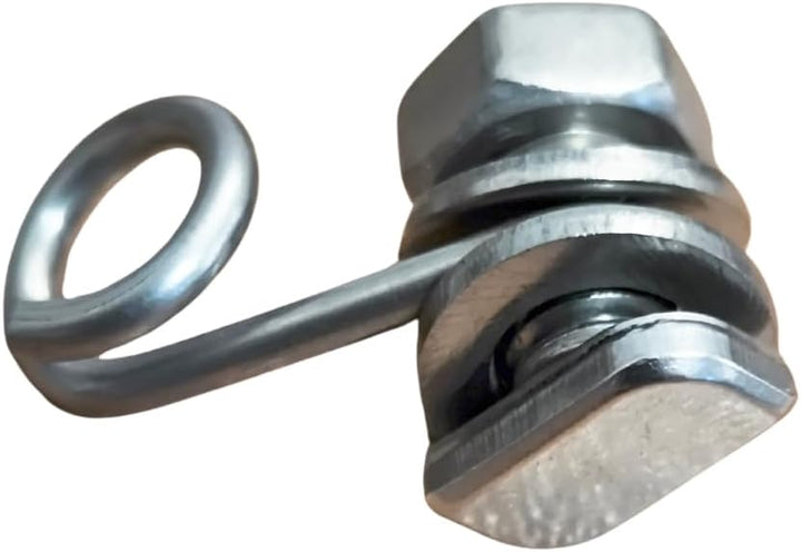 40 Stück Universal Pflanzenhalter Ösen-Haken Kombination aus Edelstahl mit M6 Hammerkopfschrauben zu