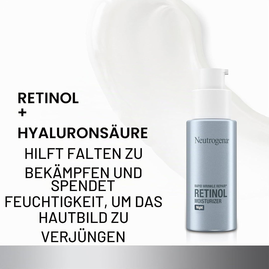 Neutrogena Rapid Wrinkle Repair Night Moisturizer - Nachtpflege, feuchtigkeitsspendend - Anti Agin,