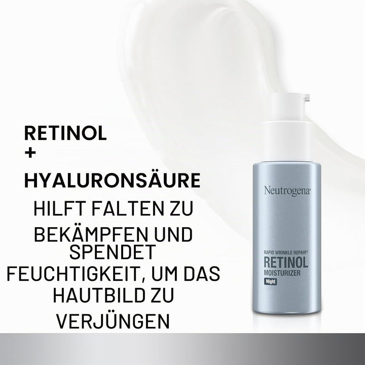 Neutrogena Rapid Wrinkle Repair Night Moisturizer - Nachtpflege, feuchtigkeitsspendend - Anti Agin,