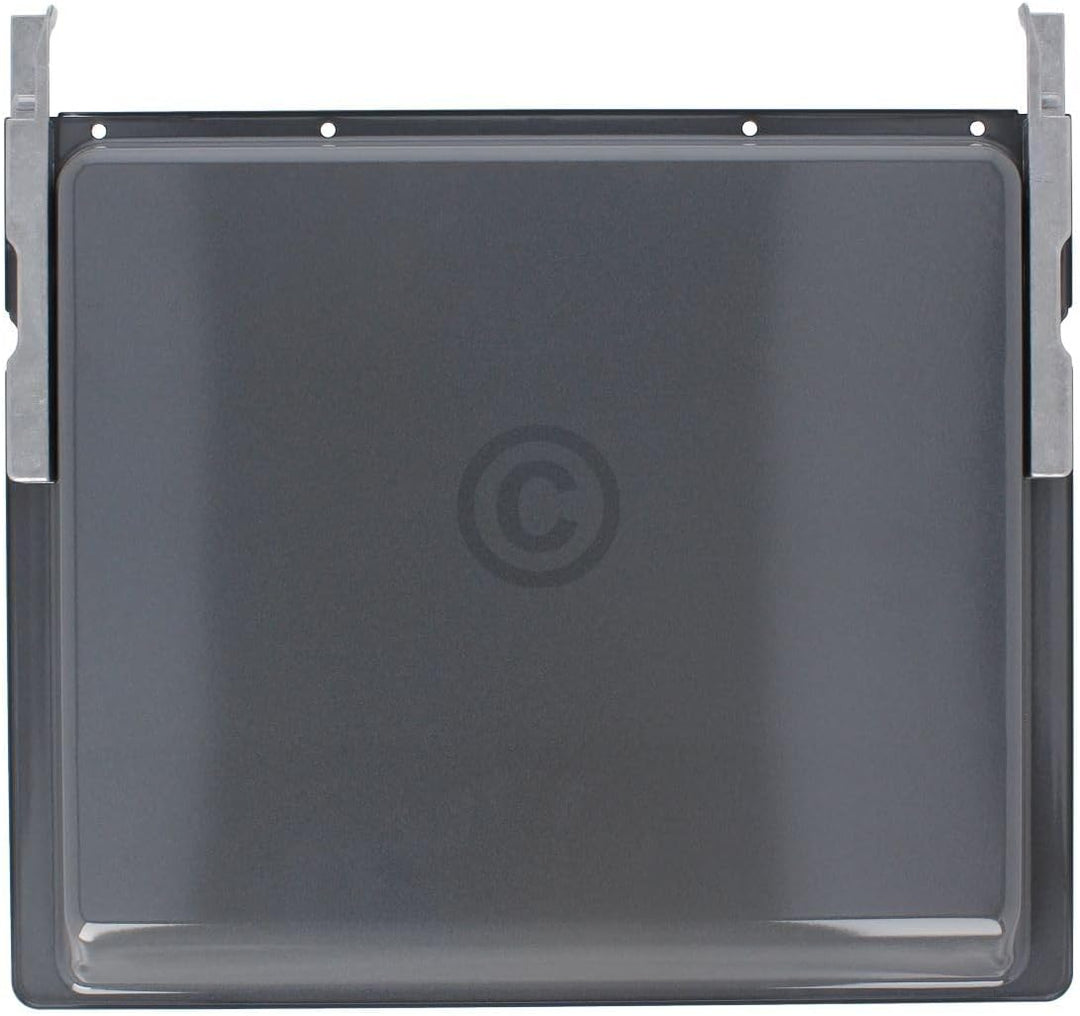 Backblech kompatibel mit Bosch 00438834 emailliertes Blech mit langen Trägern für Backofen