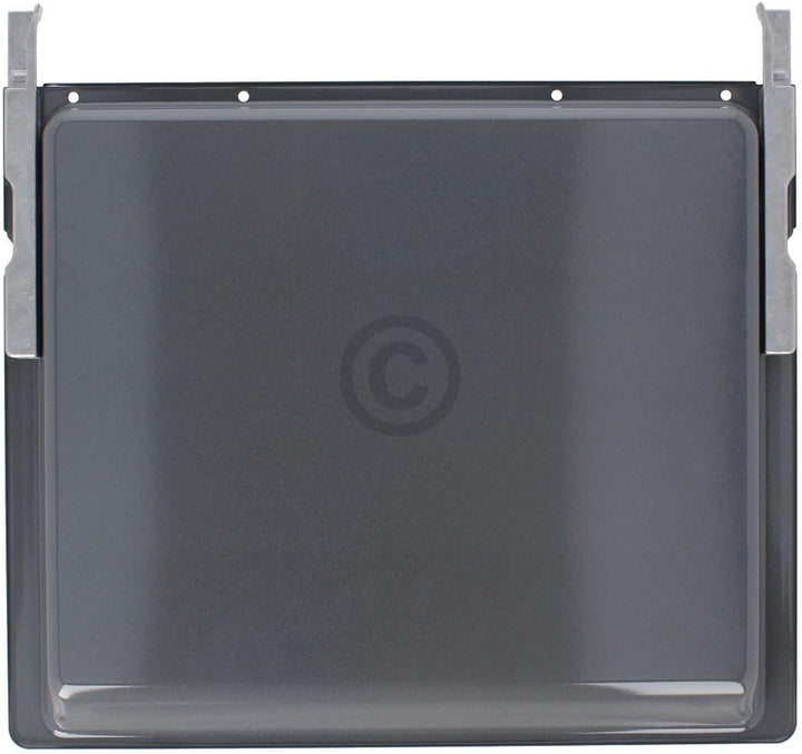 Backblech kompatibel mit Bosch 00438834 emailliertes Blech mit langen Trägern für Backofen