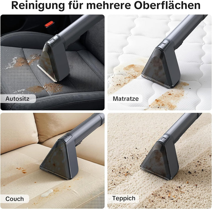 Lubluelu Nasssauger, 600 W - 20 kPa Polsterreiniger Gerät, tragbares Teppich-Reinigungsgerät mit Sel