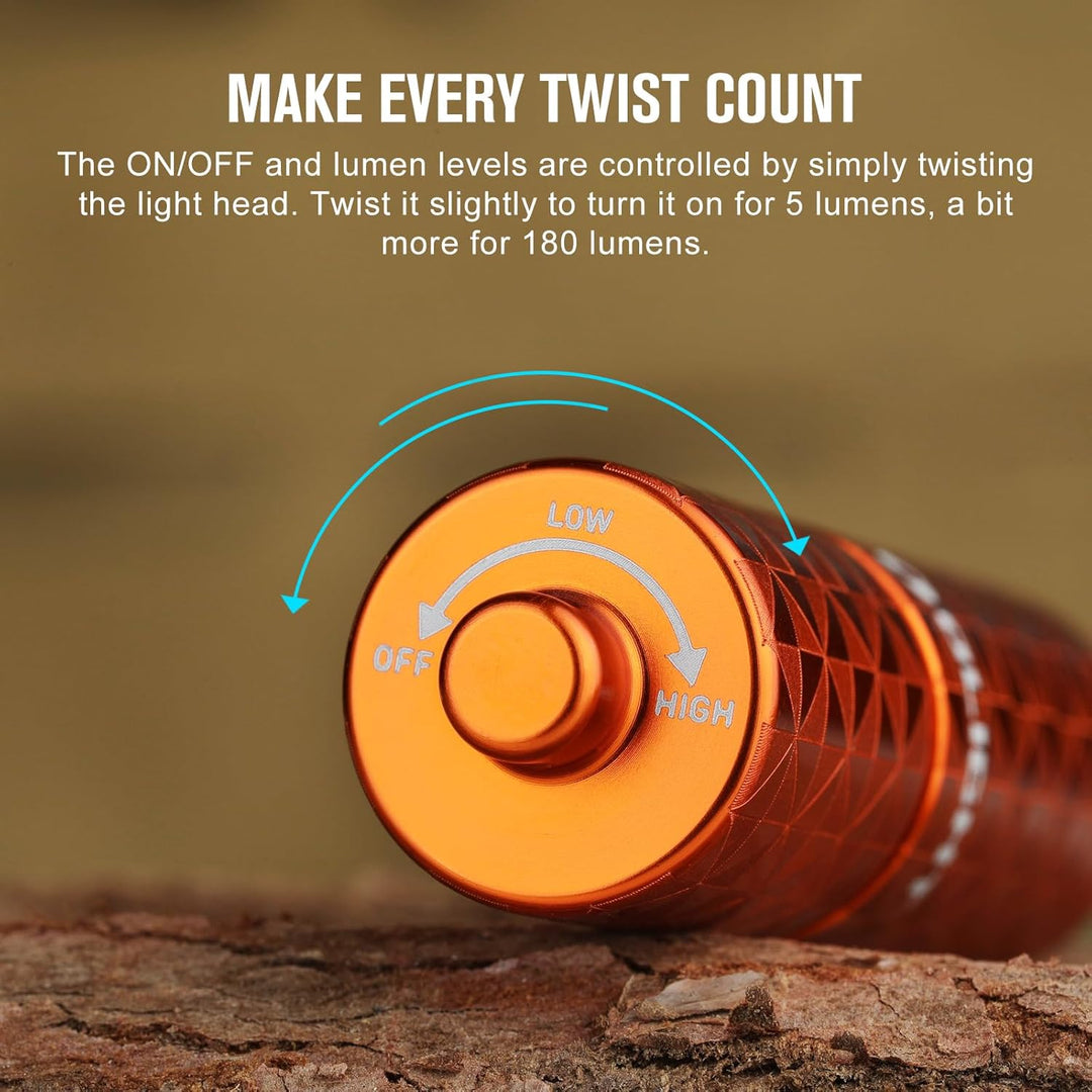 OLIGHT I1R II Pro EOS Mini LED Taschenlampe 180 Lumen Superhelle USB-Aufladbare Taschenlampe Schlüss