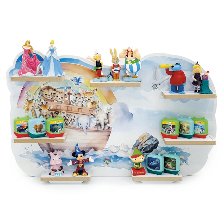 Smagnon Regal für die Toniebox und Tonie Figuren Verschiedene Motive Kinderspielzeug Spielregal (XXL