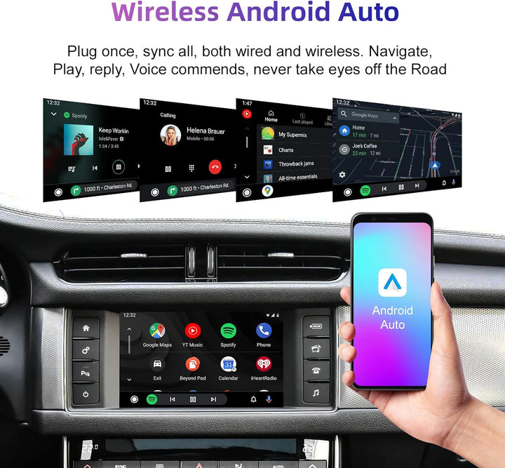 EZoneTronics Wireless CarPlay & Android Auto Retrofit Kit Decoder Box für Land Rover Jaguar Range Ro