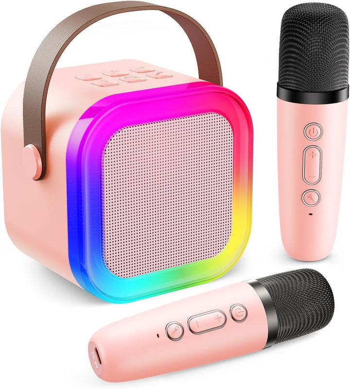 Karaoke Maschine Kinder, Geschenk für Mädchen 3-12 Jahre, Karaoke Kinder Spielzeug ab 3-12 Jahre Mäd