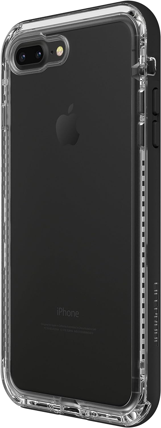 LifeProof Next schmutzdichte Schutzhülle für iPhone 7 Plus/8 Plus, schwarz transparent geeignet für