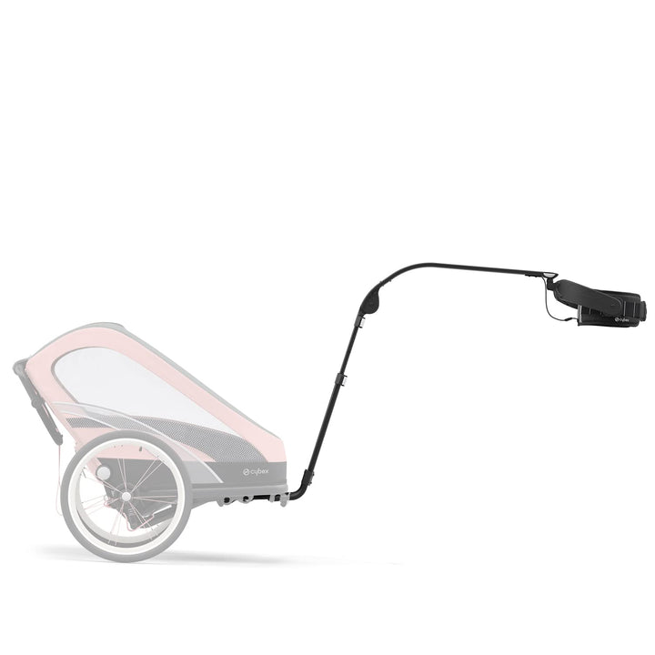 Cybex Hands-free Running Kit für Multisport-Anhänger ZENO, Inkl. Zugstange und Hüftgurt, Schwarz, Ru
