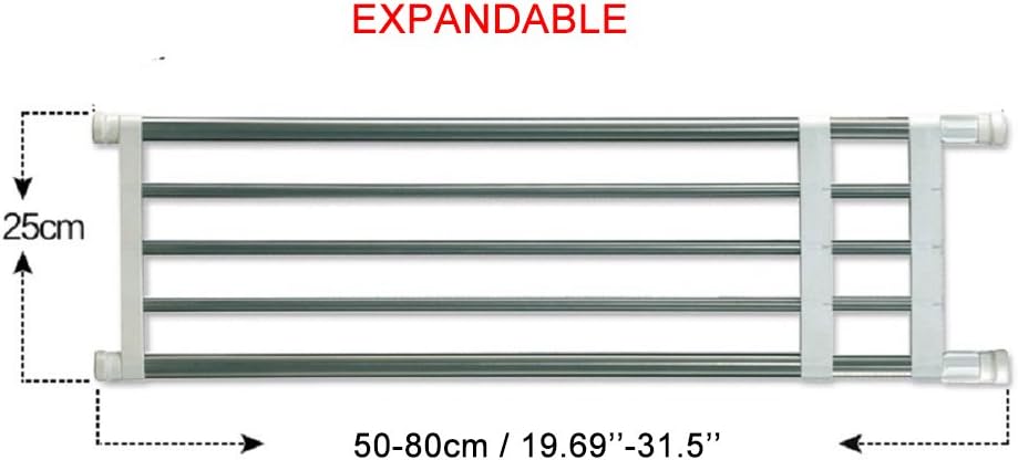 BAOYOUNI Einstellbare Einlegeböden Schrankregal Einstellbare Lagerregal Separator Kleiderschrank Sch