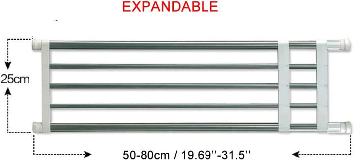 BAOYOUNI Einstellbare Einlegeböden Schrankregal Einstellbare Lagerregal Separator Kleiderschrank Sch