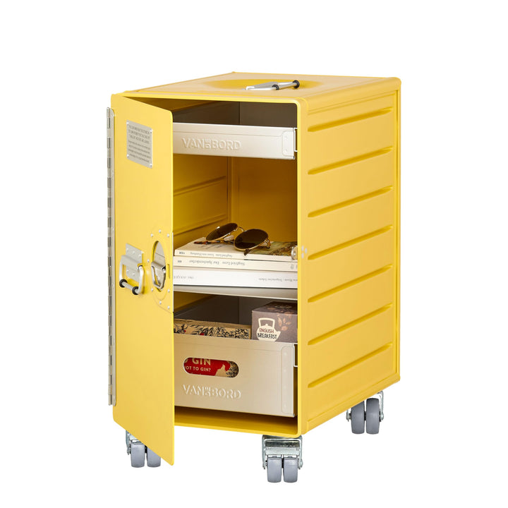 Rollcontainer mit Schubladen, mobiler Aktenschrank, Metallschrank, Schubladenschrank Küche, Druckert