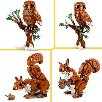 LEGO Creator Waldtiere: Rotfuchs, Tiere-Set mit Fuchs, Eule und Eichhörnchen Spielzeug, Tierfiguren