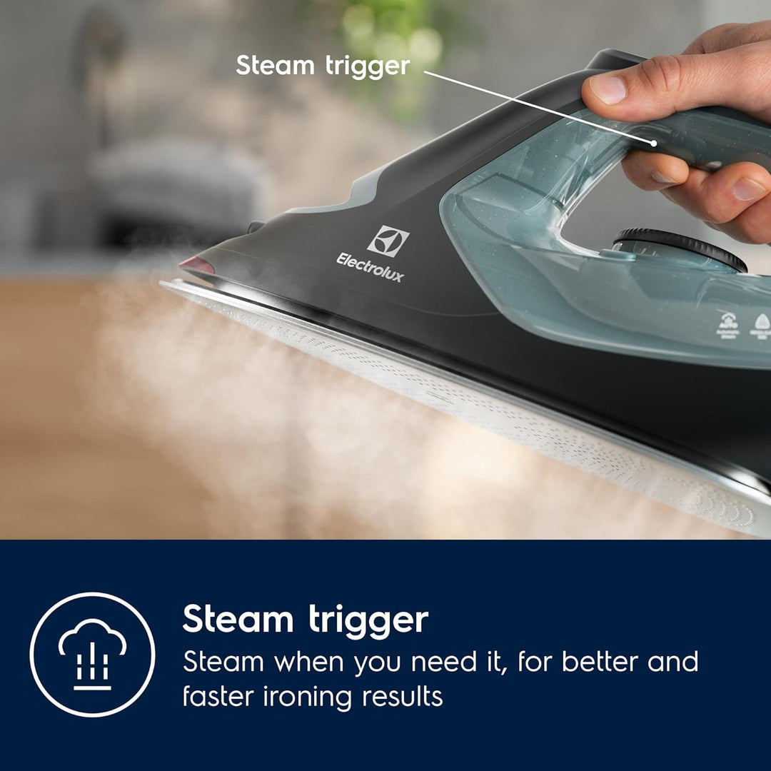 Electrolux Refine 700 Bügeleisen E7SI2-6OG, Mit massgeschneiderten Programmen, Frontbeleuchtung, Kra