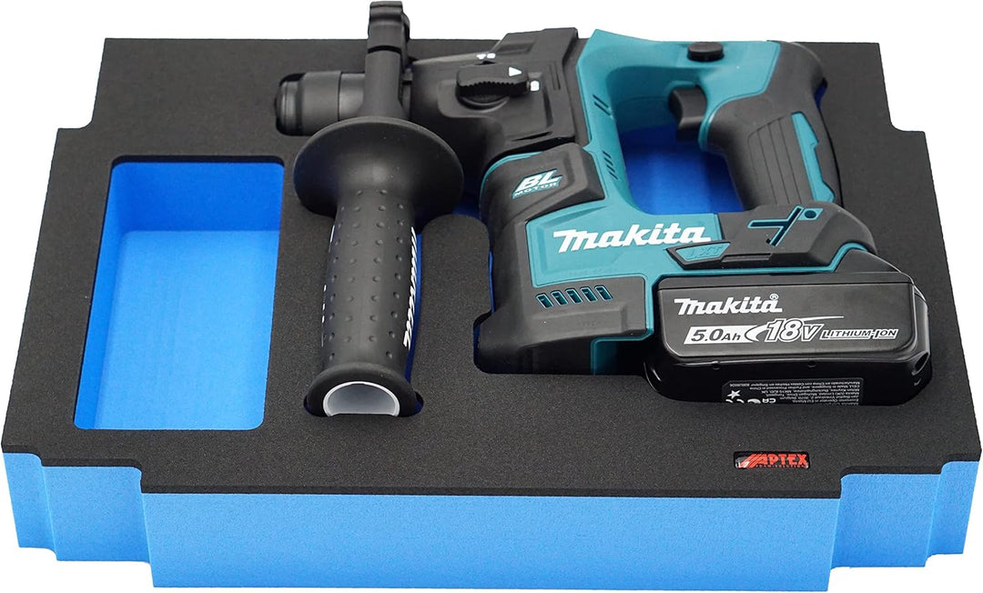 Aptex Schaumeinlage passend für Makita Akku-Bohrhammer DHR 171 für MakPac Gr. 2-3