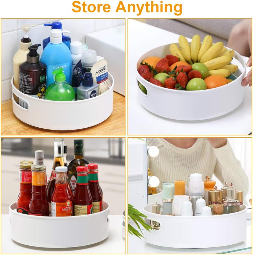 Semlos Lazy Susan Drehteller-Aufbewahrungsbehälter für Küche, Schrank, Speisekammer, Schlafzimmer, B