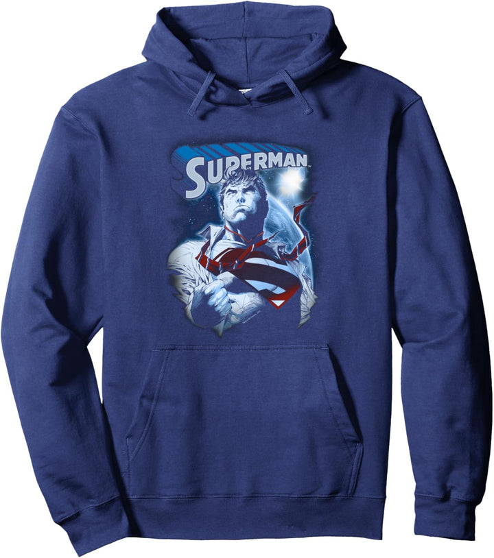 Superman Protect Earth Pullover Hoodie