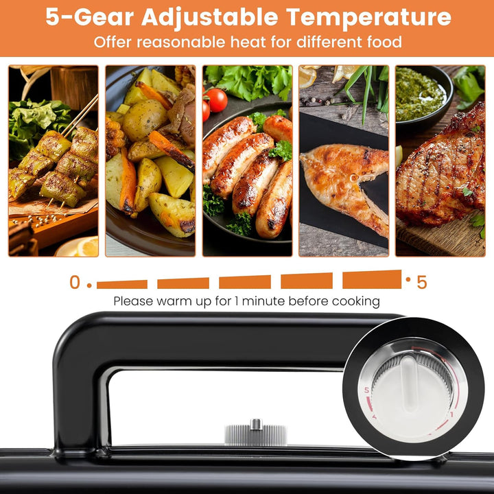 SOARS Sandwichmaker 3-in-1, 1200 W, elektrische Panini-Maschine mit 5 einstellbaren Temperaturen, do