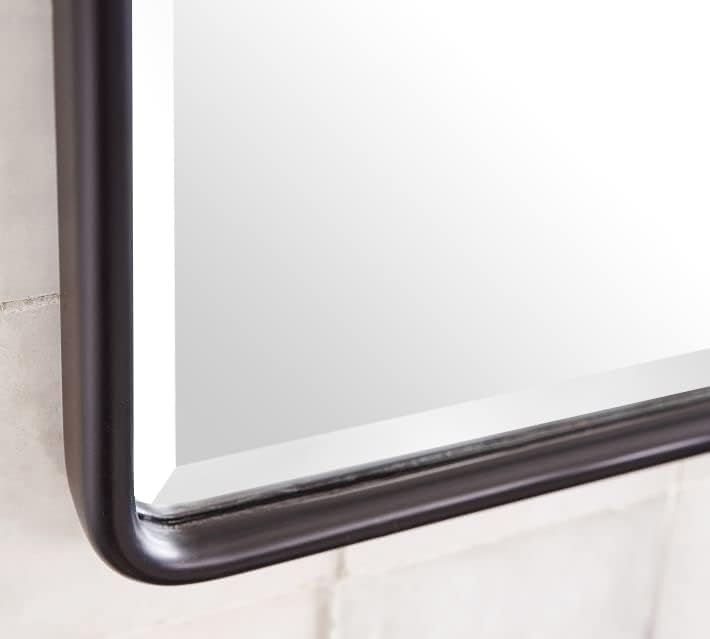 TEHOME 50,8 x 76,2 cm Pivot Rechteck Badezimmerspiegel Öl eingerieben Bronze Metall gerahmt Kippen a