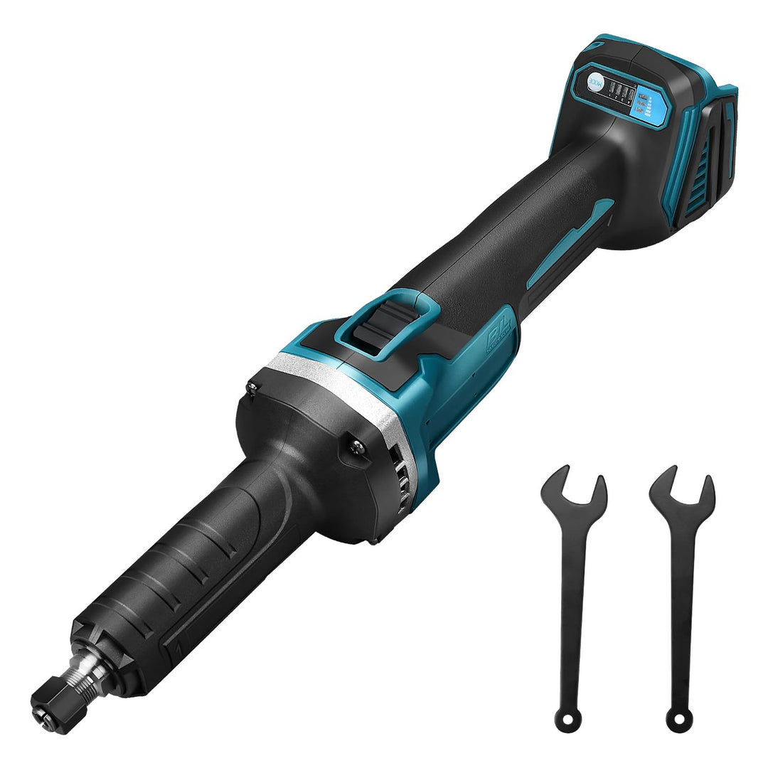 Akku Geradschleifer Kompatibel mit Makita 18V Batterie, Bürstenlos Geradeschleifer6mm Bohrfutter und