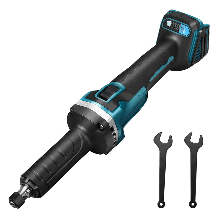 Akku Geradschleifer Kompatibel mit Makita 18V Batterie, Bürstenlos Geradeschleifer6mm Bohrfutter und