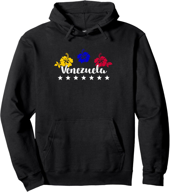 Venezuela Hibiscus Flowers 7 stars flagge Pullover Hoodie