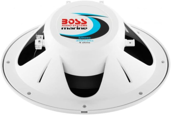 KIT-Set FÜR BOSS Audio Systems MR690 oval 2-Wege 6 x 9 15 x 23 cm 175 Watt RMS 350 Watt Max 4 Ohm wa