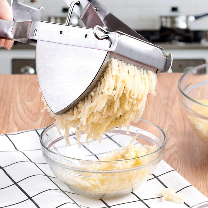 Brevanza Kartoffelpresse Edelstahl Stabil, Potato Ricer, Kartoffelquetsche Aus Edelstahl, Kartoffelp