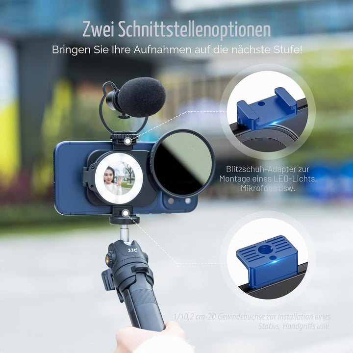 JJC Magnetischer Handy-Filteradapter für 17, 17 Pro Max, 17 Pro, 17 Plus, 16, 16 Pro Max, 16 Pro, 16