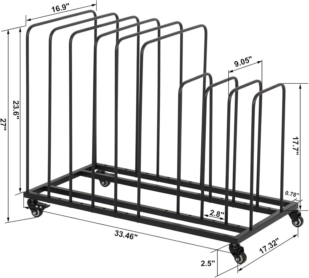 uyoyous Mobile Kunst-Trockengestell 85×69×44cm Trockengestell für Kunst Einstellbares Intervall Kuns